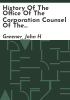 History_of_the_Office_of_the_Corporation_Counsel_of_the_city_of_New_York
