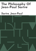 The_philosophy_of_Jean-Paul_Sartre