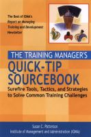The_training_manager_s_quick-tip_sourcebook